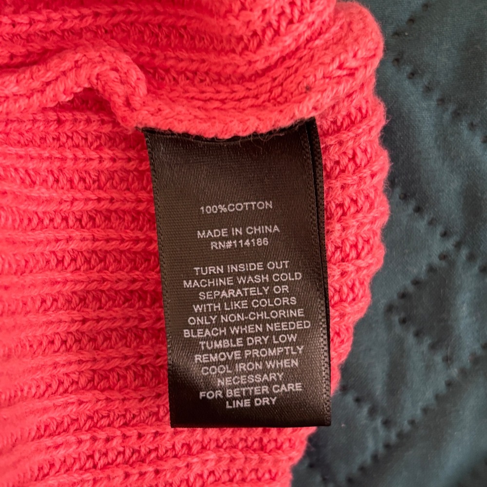 Frye Sweater Tank Top Womens Small Coral Pink Chunky Ribbed Knit Cami Boho - Picture 4 of 8